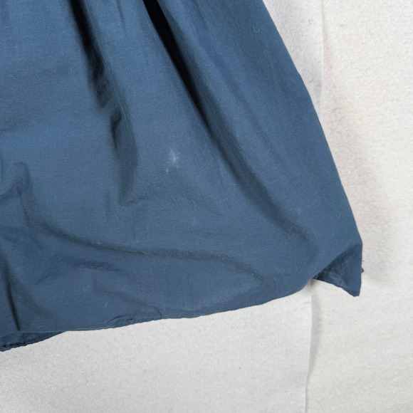 Pinch Women Blue Cotton Smocked Waist Puff Sleeve Mini Dress Size Small - Picture 7 of 8